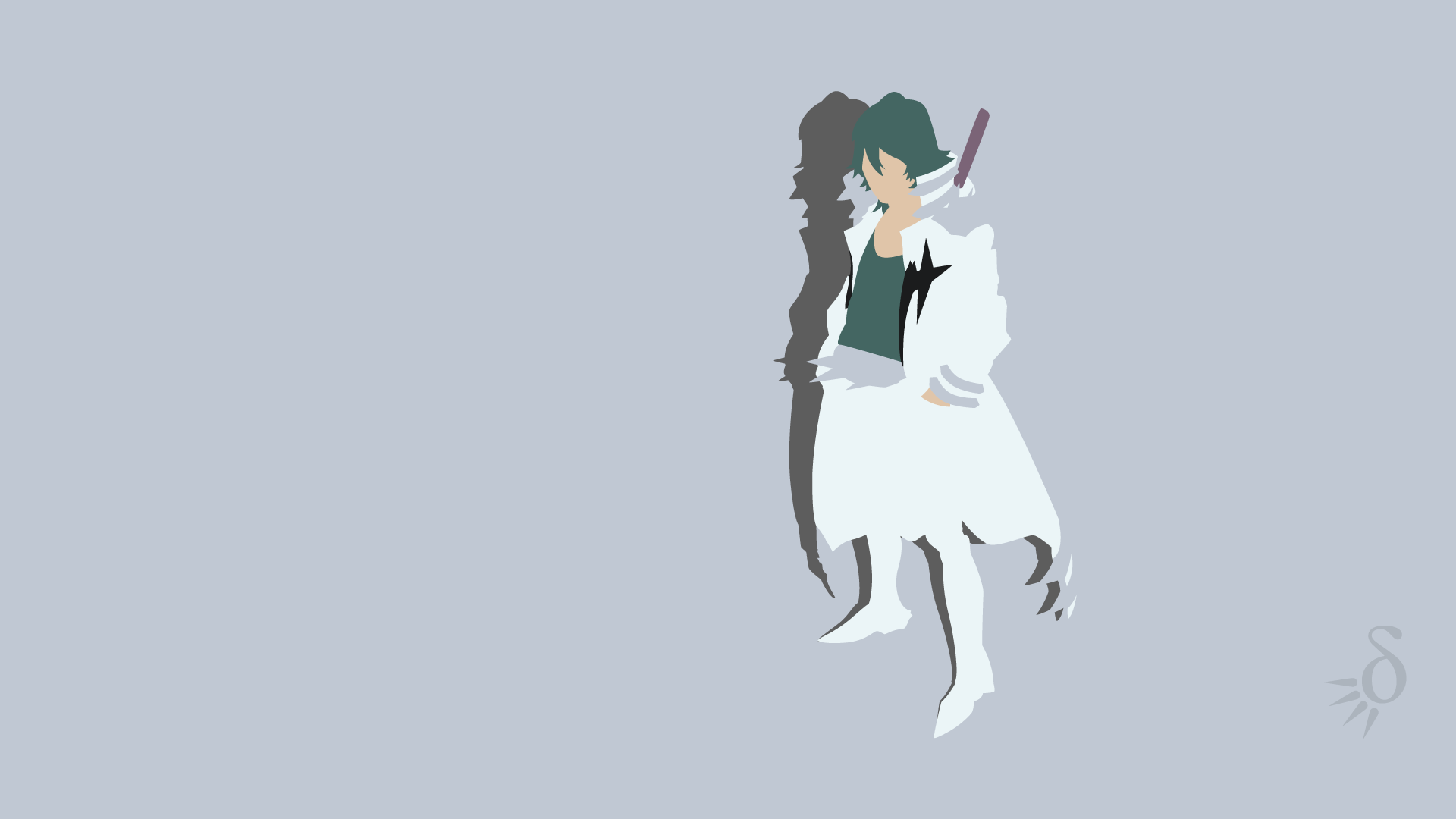 Download Uzu Sanageyama Green Hair Minimalist Coat Anime Kill La Kill Minimalist Anime HD Wallpaper by Krukmeister