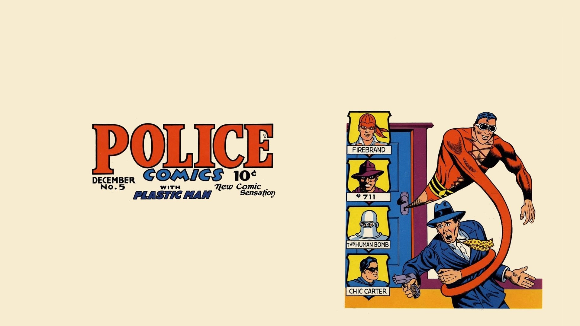 Download Plastic Man Comic Police Comics HD Wallpaper