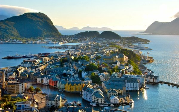 Man Made Ålesund Towns Norway HD Wallpaper | Background Image