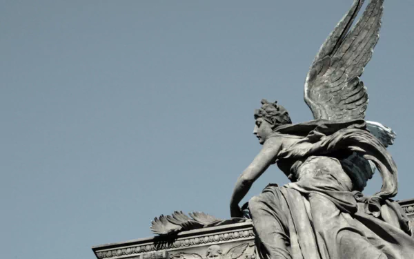 man made angel statue HD Desktop Wallpaper | Background Image