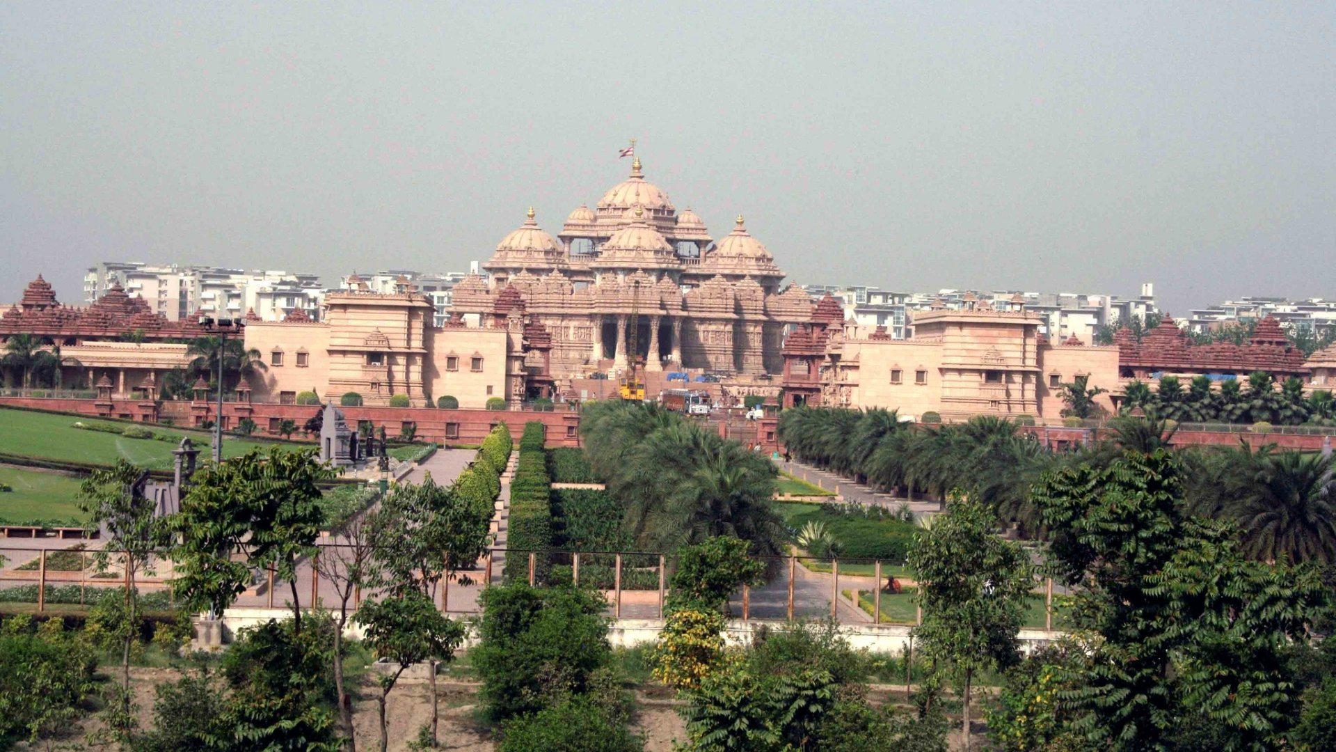 Akshardham Temple Full HD Wallpaper and Background Image | 1920x1080 ...