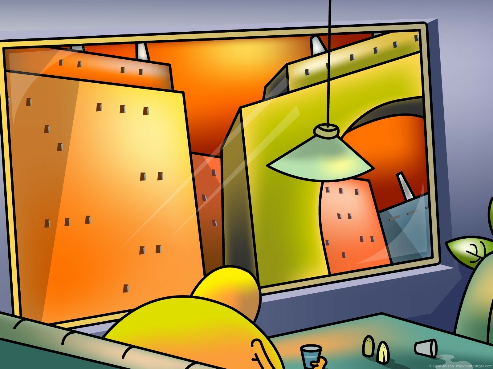 Download Artistic Blurburger Wallpaper