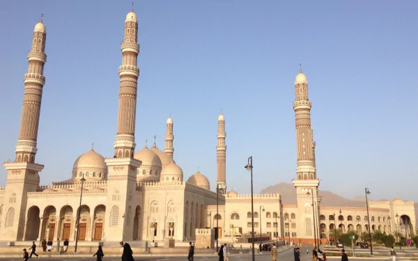 religious Al Saleh Mosque HD Desktop Wallpaper | Background Image