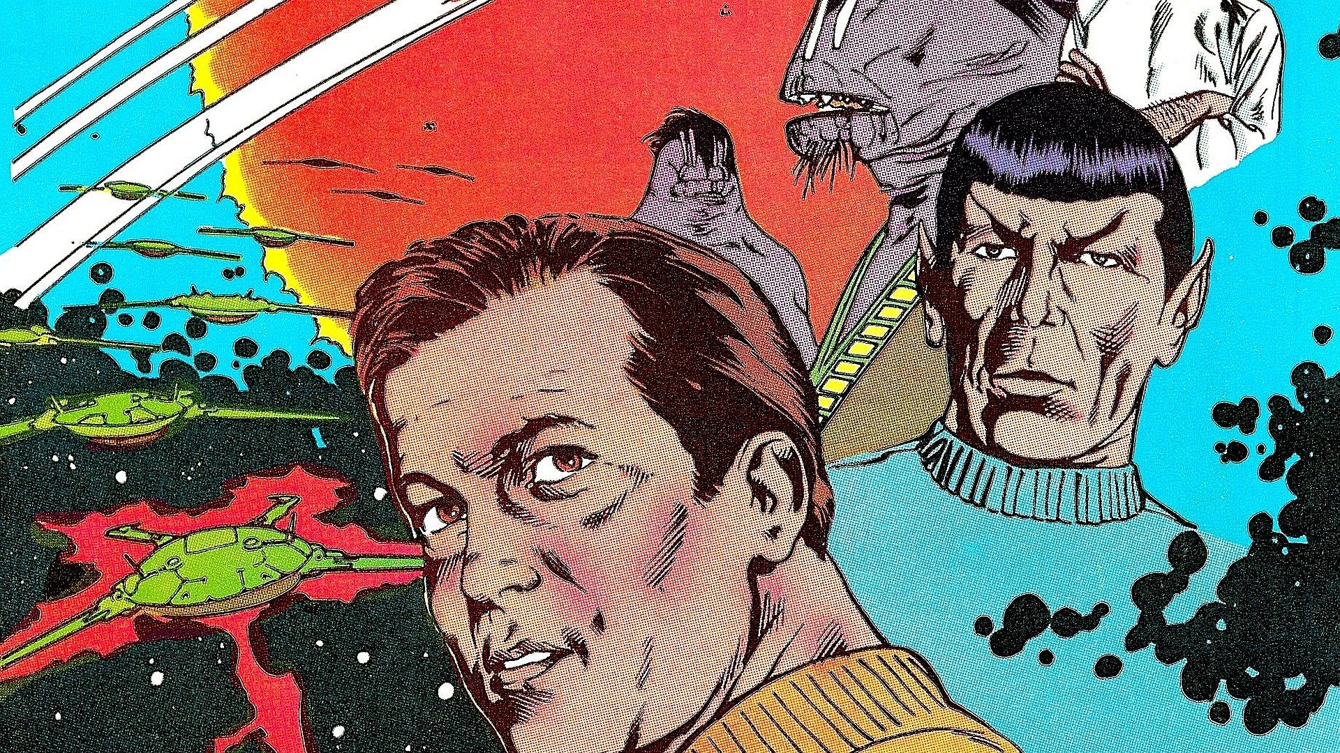 Star Trek Comic Adventure HD Wallpaper | 1920x1080 | Wallpaper Abyss