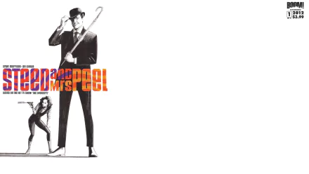 Comic Steed and Mrs. Peel HD Desktop Wallpaper | Background Image