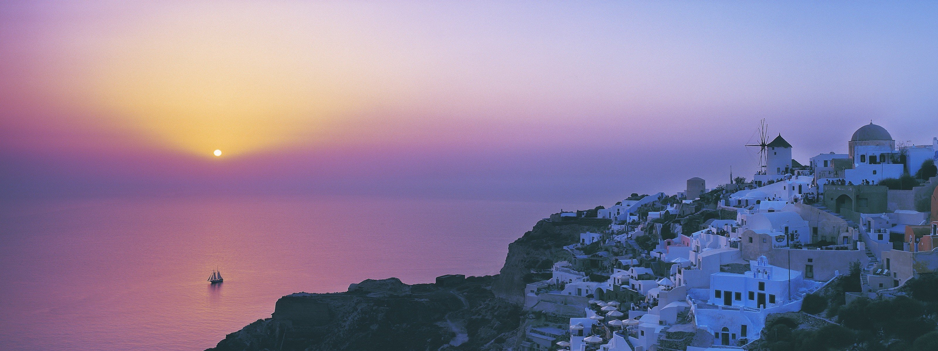 Man Made Santorini HD Wallpaper | Background Image