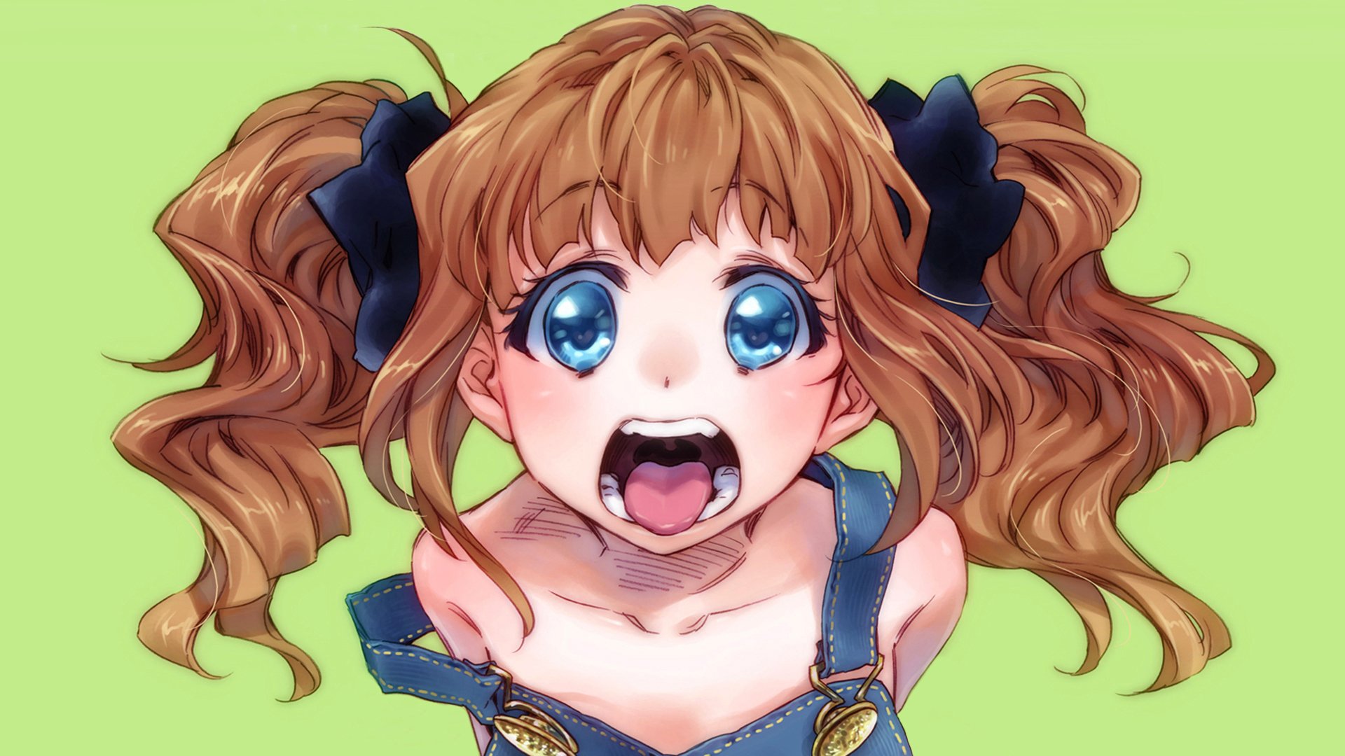 Download Yayoi Takatsuki Brown Hair Ponytail Blue Eyes Anime The IDOLM@STER HD Wallpaper