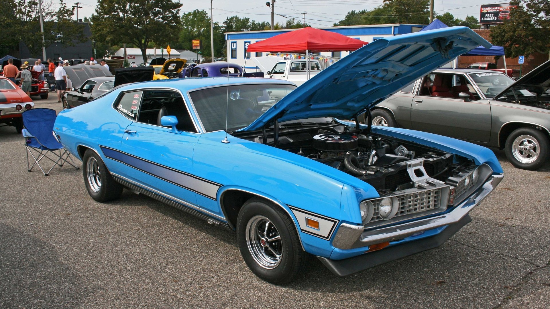 Download Vehicle Ford Torino 4k Ultra HD Wallpaper