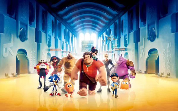 Cy-Bugs (Wreck-It Ralph) Zangief (Street Fighter) Sonic the Hedgehog Q*bert Sergeant Calhoun Vanellope von Schweetz Ralph (Wreck-It Ralph) movie Wreck-It Ralph HD Desktop Wallpaper | Background Image