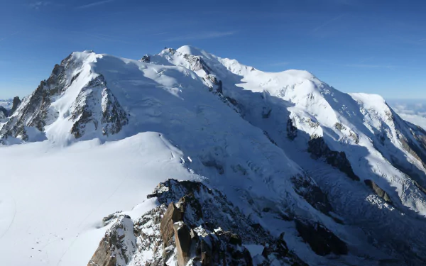 snow nature mountain Snowy Mountain HD Desktop Wallpaper | Background Image