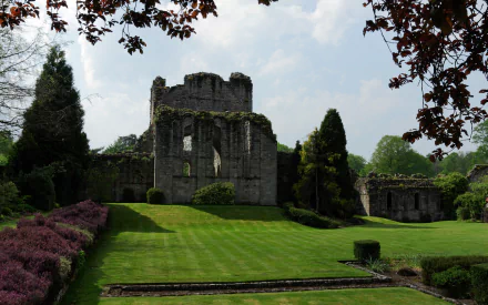 religious Buildwas Abbey HD Desktop Wallpaper | Background Image