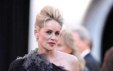 American actress Celebrity Sharon Stone HD Desktop Wallpaper | Background Image