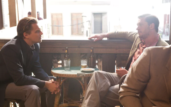 Eames (Inception) Tom Hardy Cobb (Inception) Leonardo Dicaprio movie Inception HD Desktop Wallpaper | Background Image