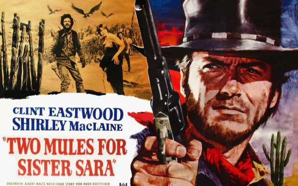 Clint Eastwood movie two mules for sister sara HD Desktop Wallpaper | Background Image
