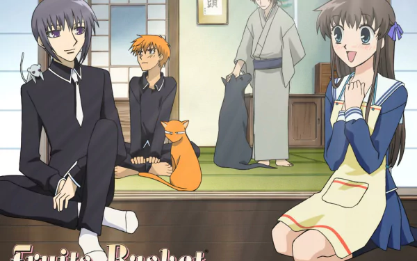 Shigure Sohma Kyo Sohma Tohru Honda Yuki Sohma Anime Fruits Basket HD Desktop Wallpaper | Background Image