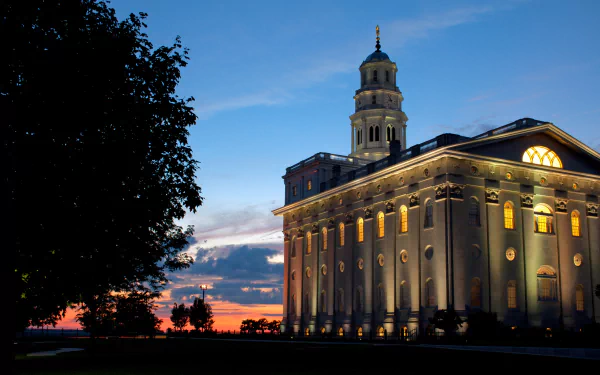religious Nauvoo Temple HD Desktop Wallpaper | Background Image
