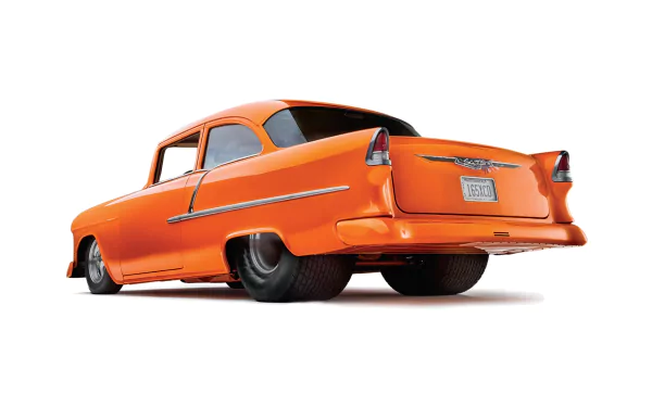 orange car vehicle Chevrolet Bel Air HD Desktop Wallpaper | Background Image