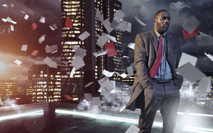 British actor Idris Elba TV Show Luther HD Desktop Wallpaper | Background Image