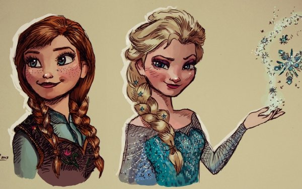 Movie Frozen Anna Elsa Snow HD Wallpaper | Background Image
