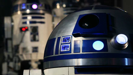 HD desktop wallpaper featuring R2-D2 from the Star Wars movie series, showcasing the iconic droid in a detailed and captivating background.
