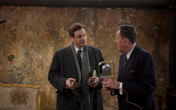 lionel logue Geoffrey Rush king george vi Colin Firth movie the king's speech HD Desktop Wallpaper | Background Image