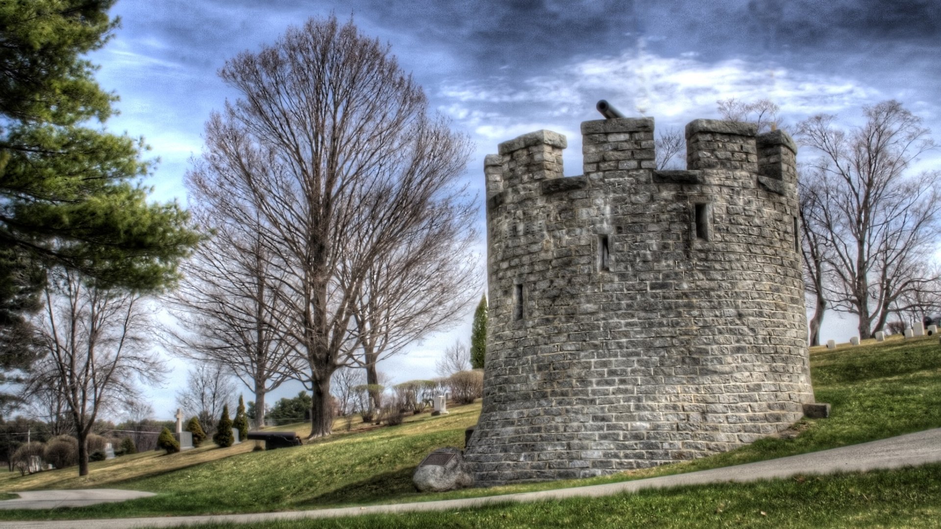 Download Religious Cemetery HD Wallpaper