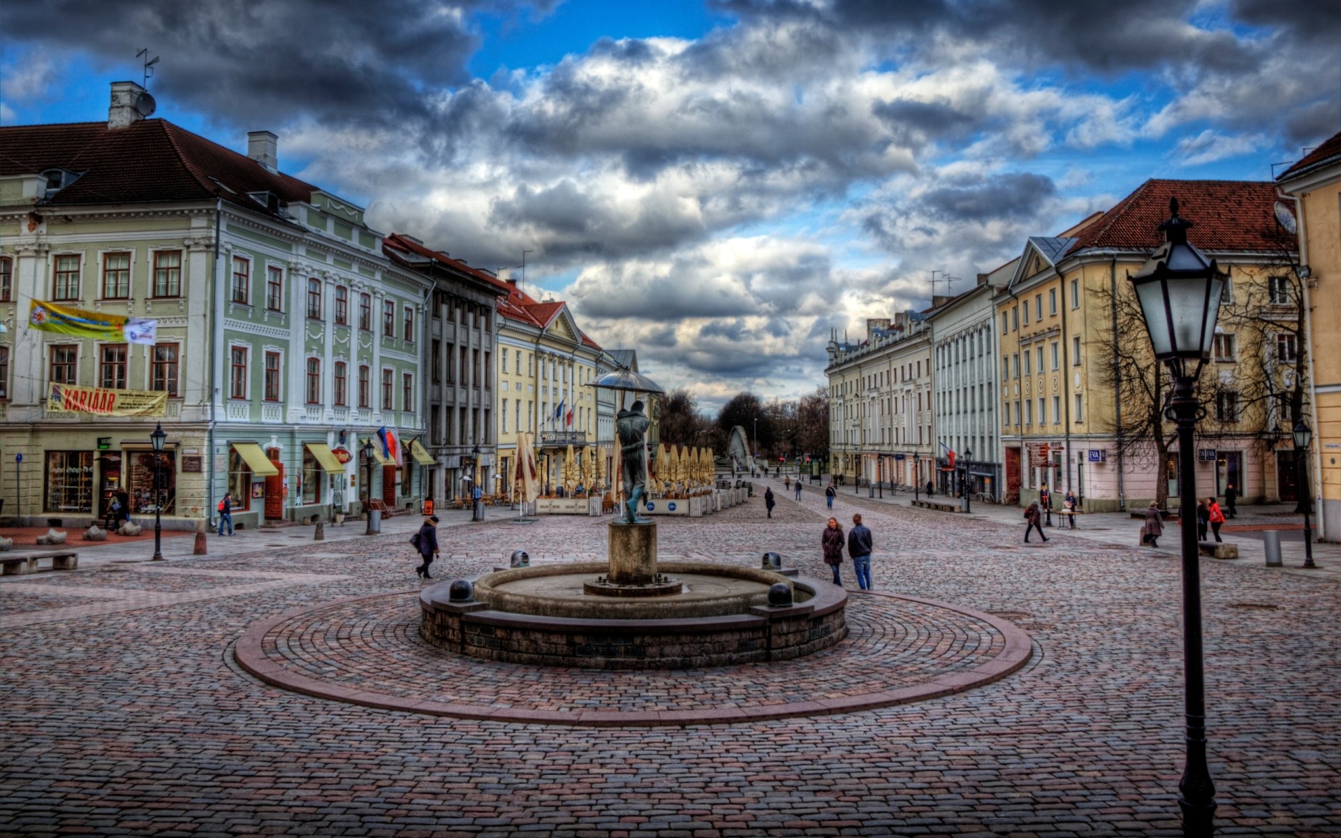 Download Place City Estonia Man Made Tartu HD Wallpaper