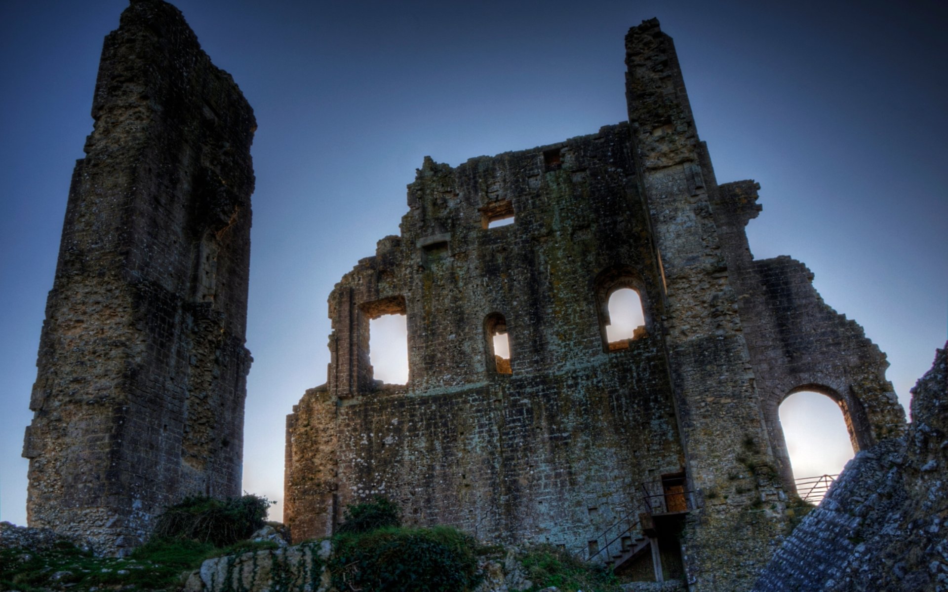 Download Man Made Corfe Castle HD Wallpaper