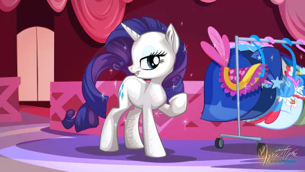 Rarity (My Little Pony) TV Show My Little Pony: Friendship Is Magic HD Desktop Wallpaper | Background Image
