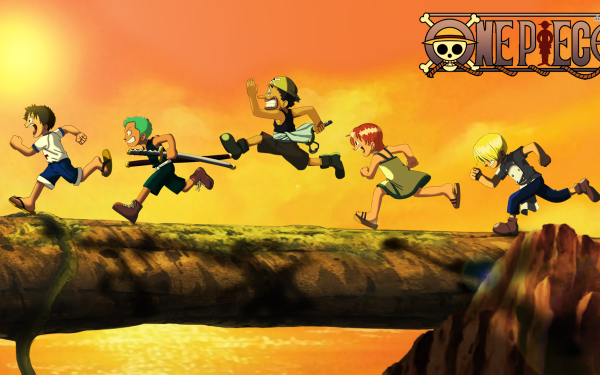 Anime One Piece Monkey D. Luffy Roronoa Zoro Usopp Nami Sanji Fond d'écran HD | Image