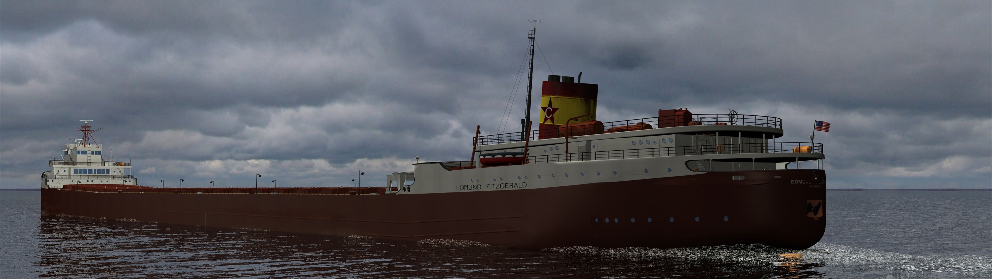 Download SS Edmund Fitzgerald Vehicle Ship HD Wallpaper