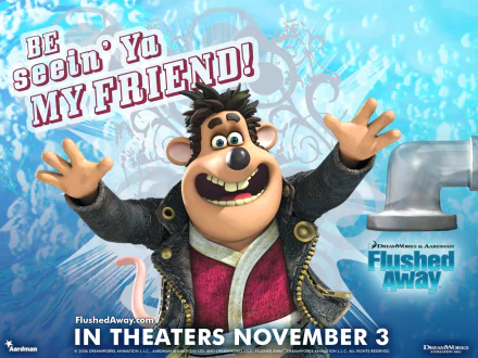 movie Flushed Away HD Desktop Wallpaper | Background Image