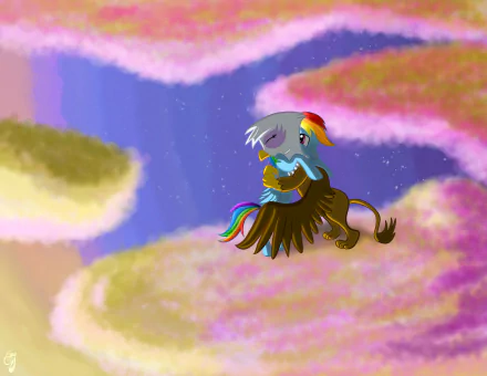 Gilda (My Little Pony) Rainbow Dash griffin TV Show My Little Pony: Friendship Is Magic HD Desktop Wallpaper | Background Image