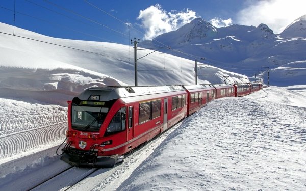 Vehicles Train Switzerland RhB HD Wallpaper | Background Image