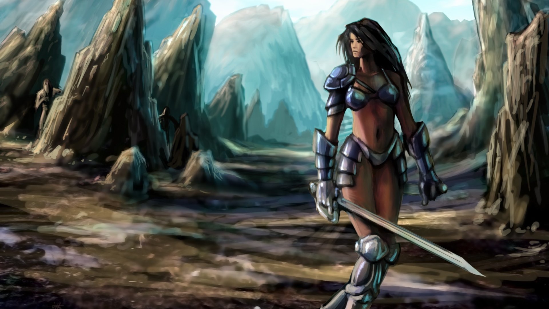 Epic Fantasy Warrior: The Fierce Woman of the Mountain Realm