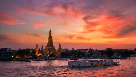 religious Wat Arun Temple HD Desktop Wallpaper | Background Image