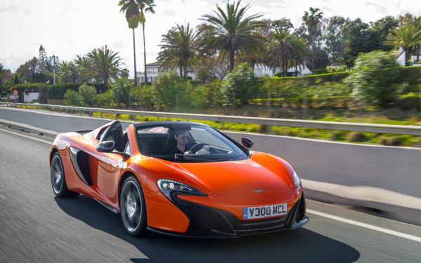 orange car supercar car McLaren McLaren 650S vehicle McLaren 650S Spider HD Desktop Wallpaper | Background Image