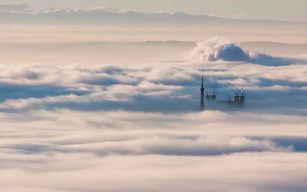religious Basilica of Notre-Dame de Fourvière HD Desktop Wallpaper | Background Image