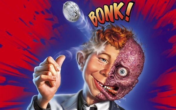 Comics MAD Alfred E. Neuman Two-Face HD Wallpaper | Background Image