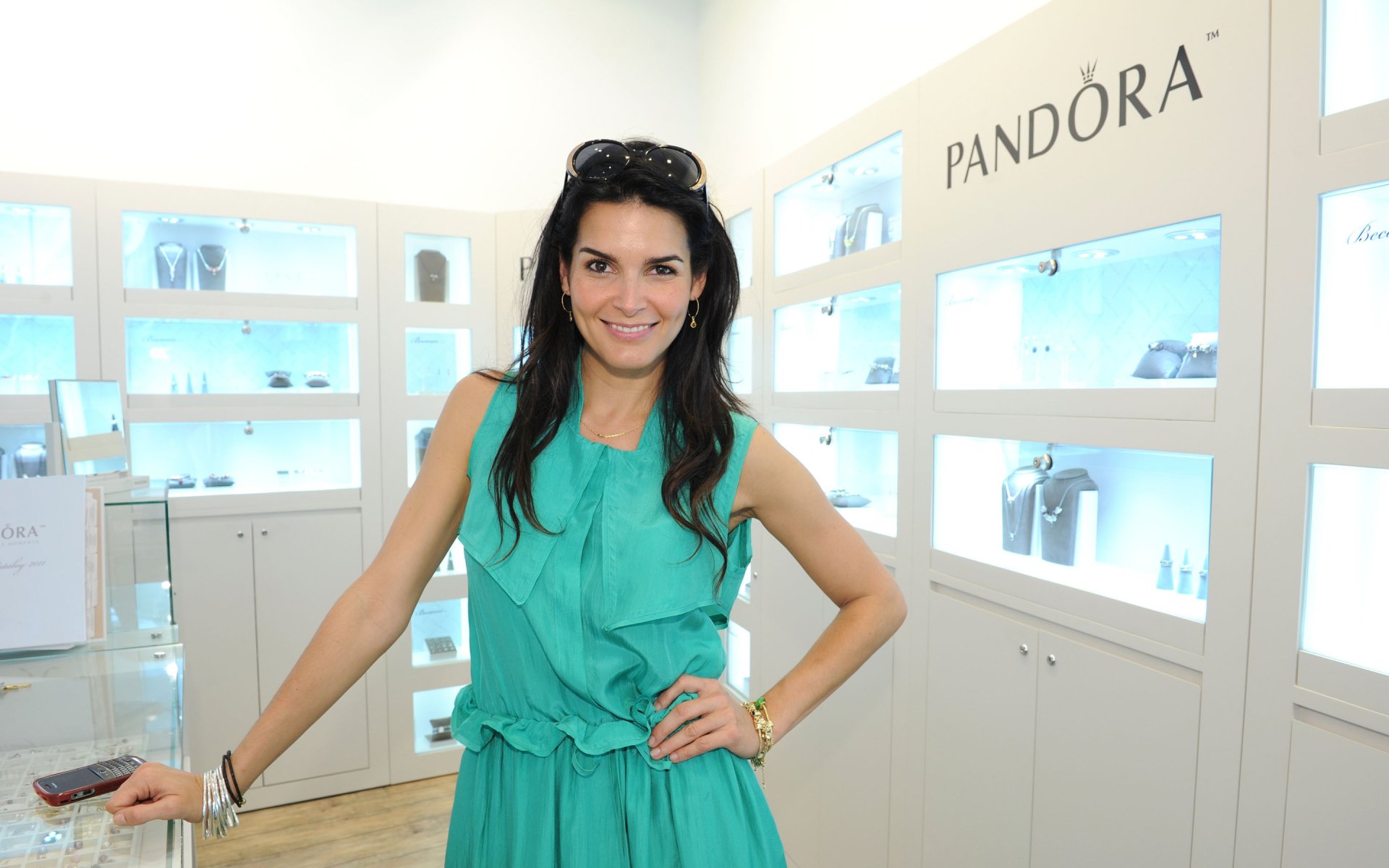 Download American Actress Celebrity Angie Harmon HD Wallpaper