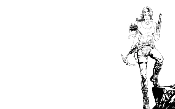 Lara Croft Comic Tomb Raider HD Desktop Wallpaper | Background Image