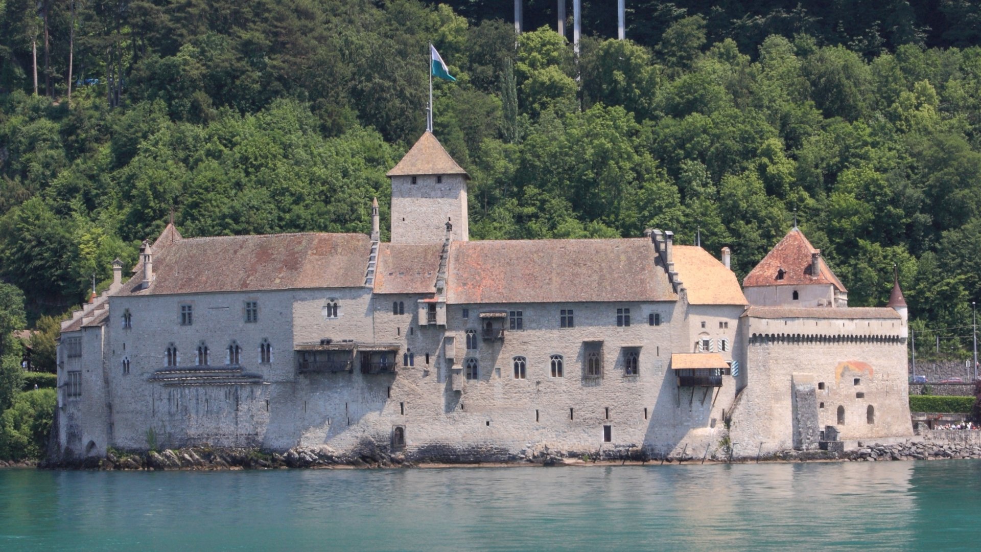 Download Switzerland Veytaux Man Made Chateau De Chillon HD Wallpaper