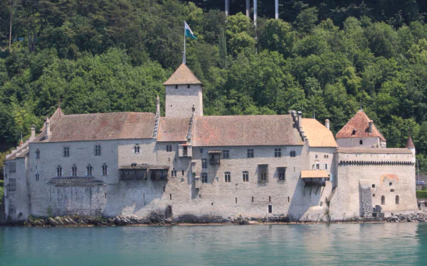 Switzerland Veytaux man made chateau de chillon HD Desktop Wallpaper | Background Image