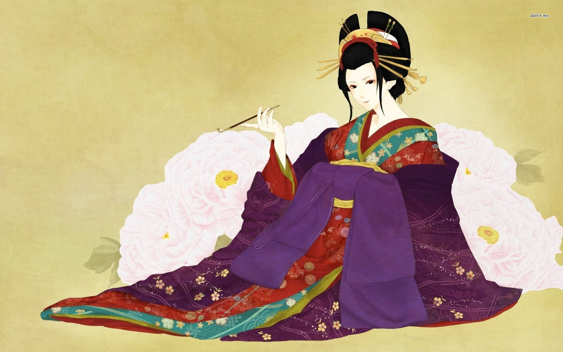 Download Artistic Geisha HD Wallpaper