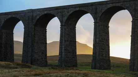 man made Ribblehead Viaduct HD Desktop Wallpaper | Background Image