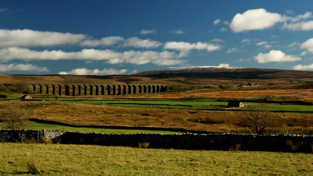 man made Ribblehead Viaduct HD Desktop Wallpaper | Background Image