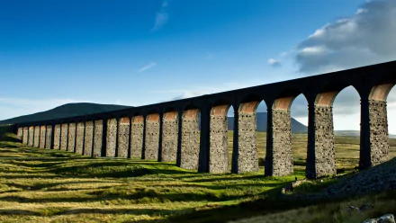 man made Ribblehead Viaduct HD Desktop Wallpaper | Background Image