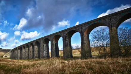 man made Ribblehead Viaduct HD Desktop Wallpaper | Background Image