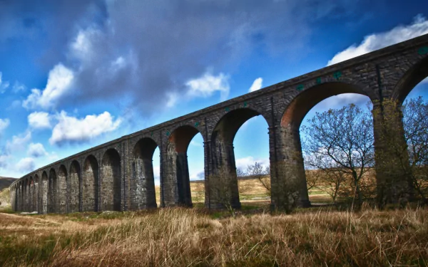 man made Ribblehead Viaduct HD Desktop Wallpaper | Background Image