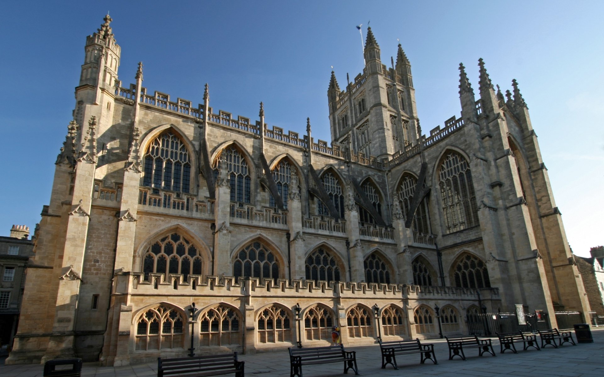 Download Religious Bath Abbey HD Wallpaper